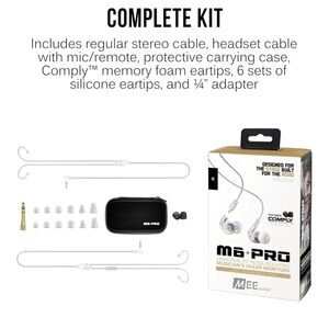 M6 PRO In-Ear Monitors - Silver